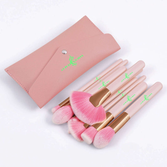 Sasha's Beauty 10 Piece Makeup Brush Set with Bag image 0